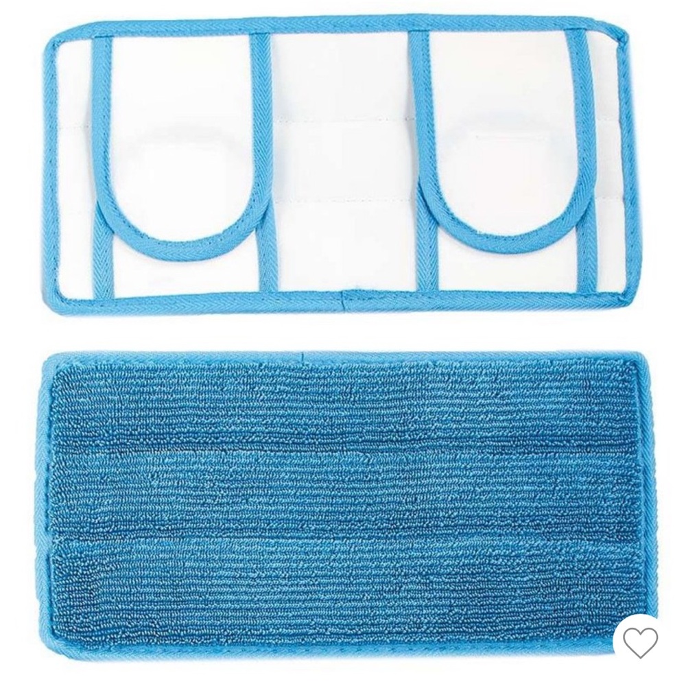 NWT!  🧹🧼🫧 High Quality Reusable Absorbant Thick Microfiber 4 Wet Mop Pads - Picture 2 of 15